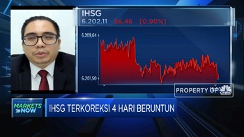 Kasus Covid-19 Terus Naik, IHSG Terkoreksi 4 Hari Beruntun