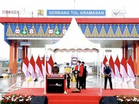 Presiden Jokowi Resmikan Tol Kayu Agung-Palembang 42,5 KM