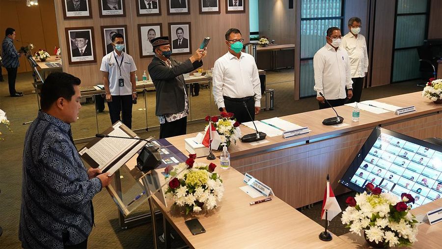 Pelantikan pejabat di Kementerian BUM. (Dok: BUMN)