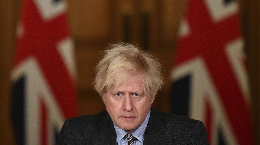 PM Inggris Boris Johnson. (AP/Justin Tallis)