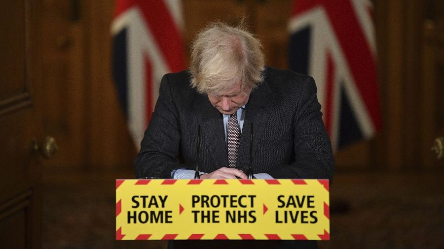 PM Inggris Boris Johnson. (AP/Justin Tallis)
