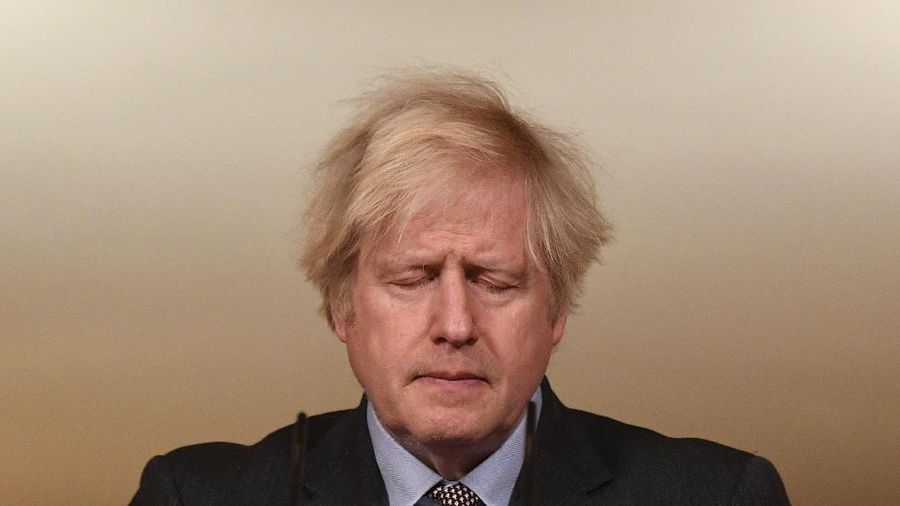 PM Inggris Boris Johnson. (AP/Justin Tallis)