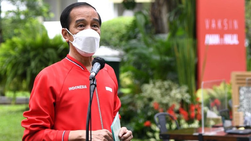 Presiden Joko Widodo merima Vaksinasi COVID-19 Tahap Kedua di Istana Kepresidenan Jakarta, Rabu, 27 Januari 2021. (Dok: Muchlis Jr - Biro Pers Sekretariat Presiden)