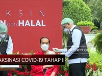 Presiden Jokowi Disuntik Vaksin Covid-19 Dosis Kedua