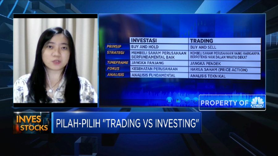 Strategi Penempatan Dana di Pasar Saham Lewat Investing Vs Trading (CNBC INdonesia TV)