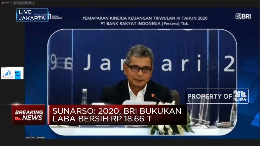 2020, BRI Berhasil Cetak Laba Bersih Rp 18,66 Triliun (CNBC Indonesia TV)