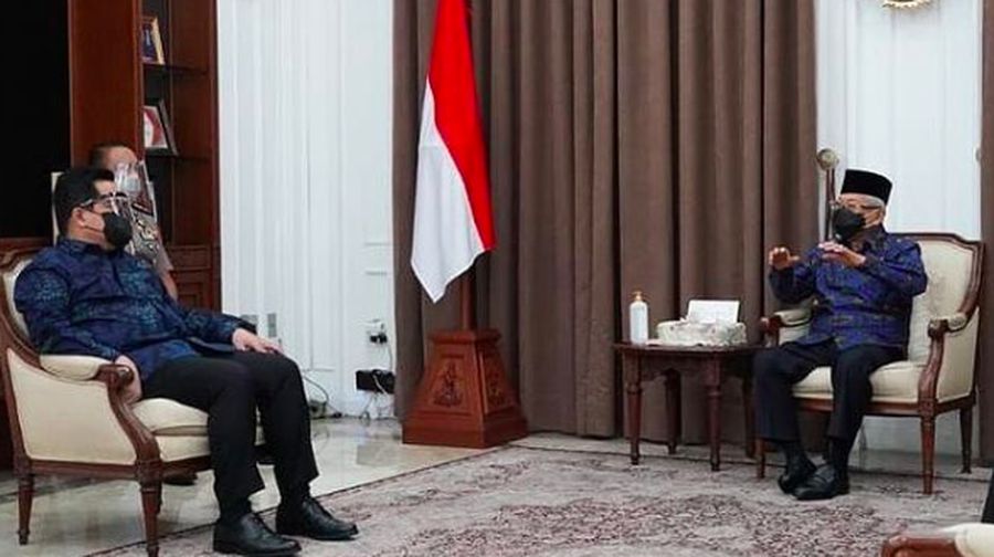 Menteri BUMN menghadap Wapres KH Ma'ruf Amin/Instagram @kyai_marufamin