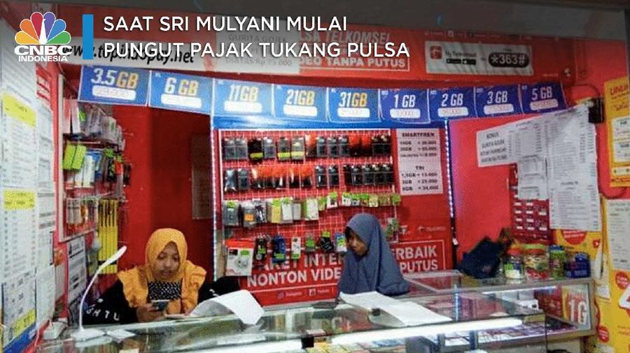 Saat Sri Mulyani Mulai Pungut Pajak Tukang Pulsa