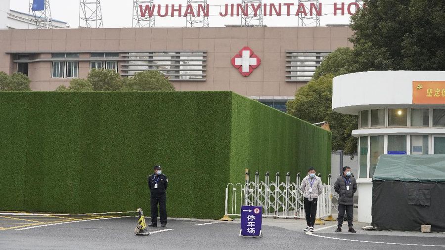 Usai jalani karantina, tim peneliti WHO mulai selidiki asal-usul Covid-19. (AP/Ng Han Guan)