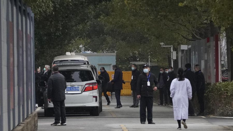 Usai jalani karantina, tim peneliti WHO mulai selidiki asal-usul Covid-19. (AP/Ng Han Guan)