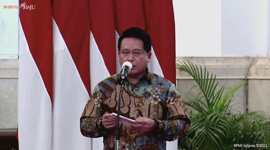 Direktur Utama Bank Syariah Indonesia, Hery Gunardi (Tangkapan Layar Youtube Sekretariat Presiden)
