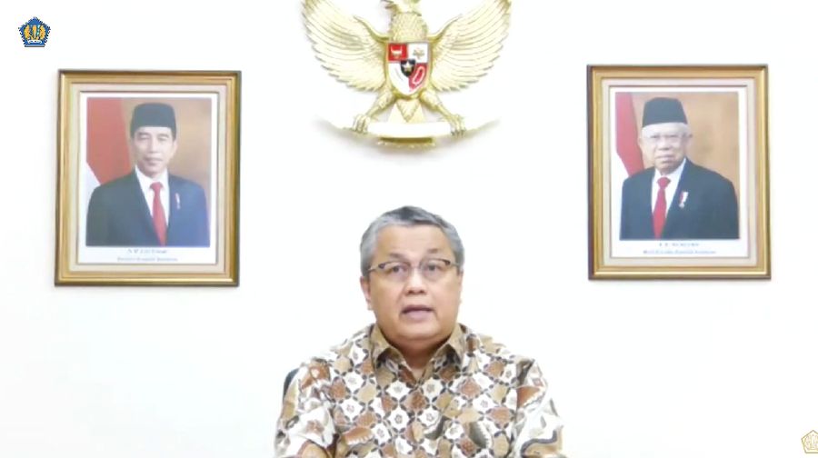 Gubernur Bank Indonesia Perry Warjiyo saat konferensi pers Komite Stabilitas Sistem Keuangan. (tangkapan Layar Youtube Kemenkeu RI)