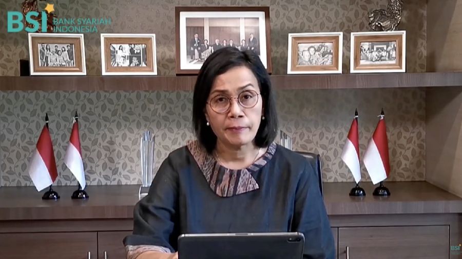 Menkeu saat peluncuran Bank Syariah Indonesia