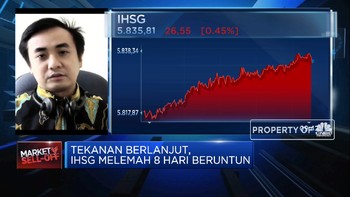 Tekanan Berlanjut, IHSG Melemah 8 Hari Beruntun