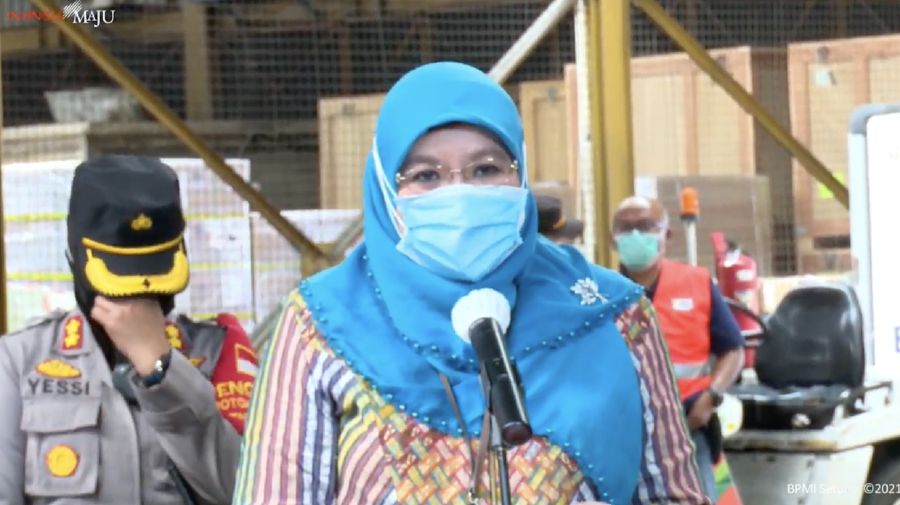 Juru Bicara Vaksin Covid-19 dari Kementerian Kesehatan, Siti Nadia Tarmizi. (Tangkapan Layar Youtube Sekretariat Presiden)