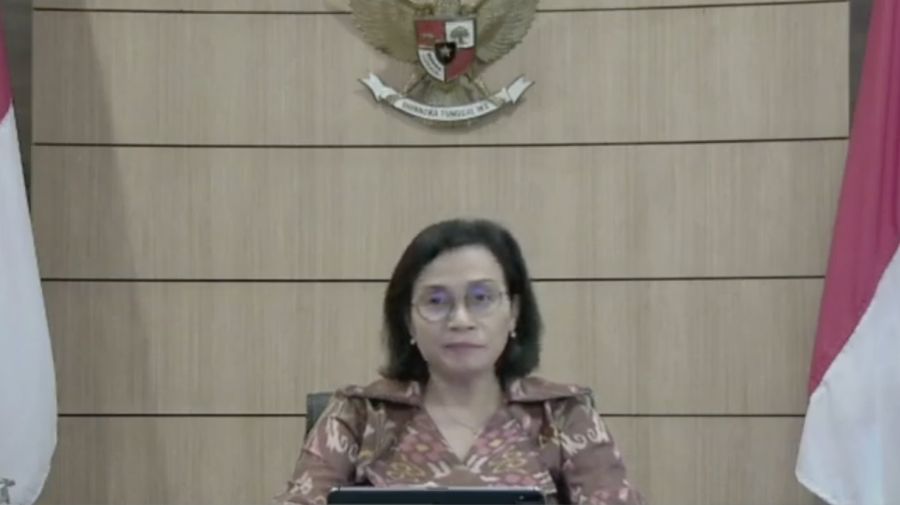 Menteri Keuangan Sri Mulyani dalam acara Mandiri Investment Forum (Tangkapan Layar Youtube Bank Mandiri)