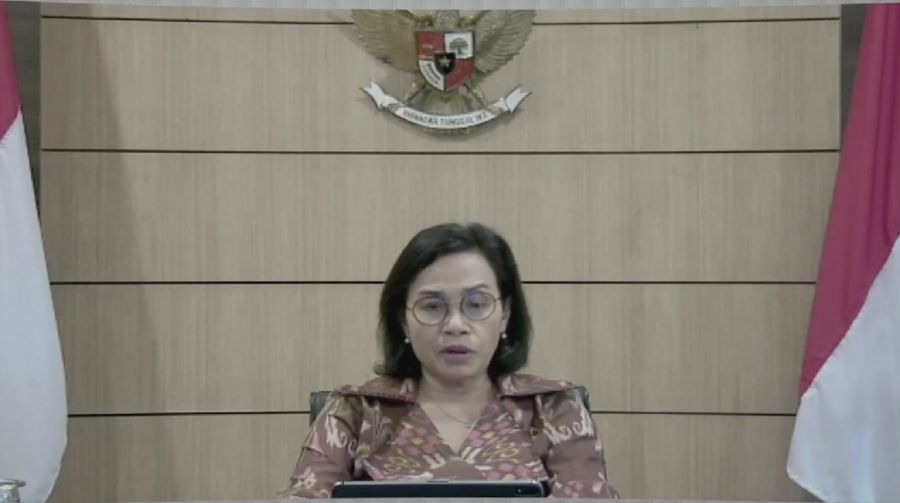 Menteri Keuangan Sri Mulyani dalam acara Mandiri Investment Forum (Tangkapan Layar Youtube Bank Mandiri)