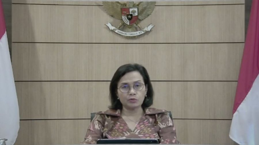 Menteri Keuangan Sri Mulyani dalam acara Mandiri Investment Forum (Tangkapan Layar Youtube Bank Mandiri)