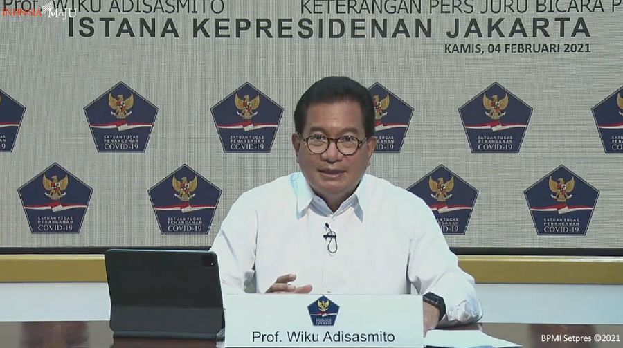 Juru Bicara Satgas Penanganan COVID-19, Wiku Adisasmito (Tangakapan Layar Youtube Sekretariat Presiden)