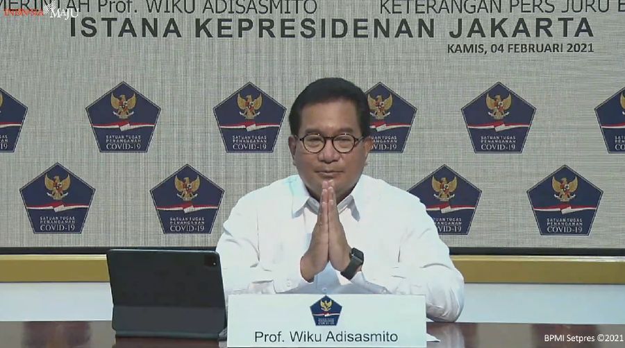 Juru Bicara Satgas Penanganan COVID-19, Wiku Adisasmito (Tangakapan Layar Youtube Sekretariat Presiden)