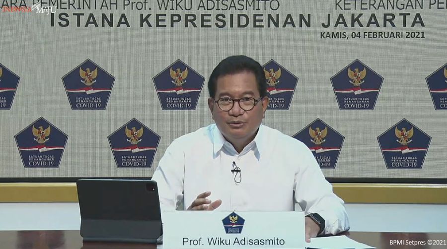 Juru Bicara Satgas Penanganan COVID-19, Wiku Adisasmito (Tangakapan Layar Youtube Sekretariat Presiden)