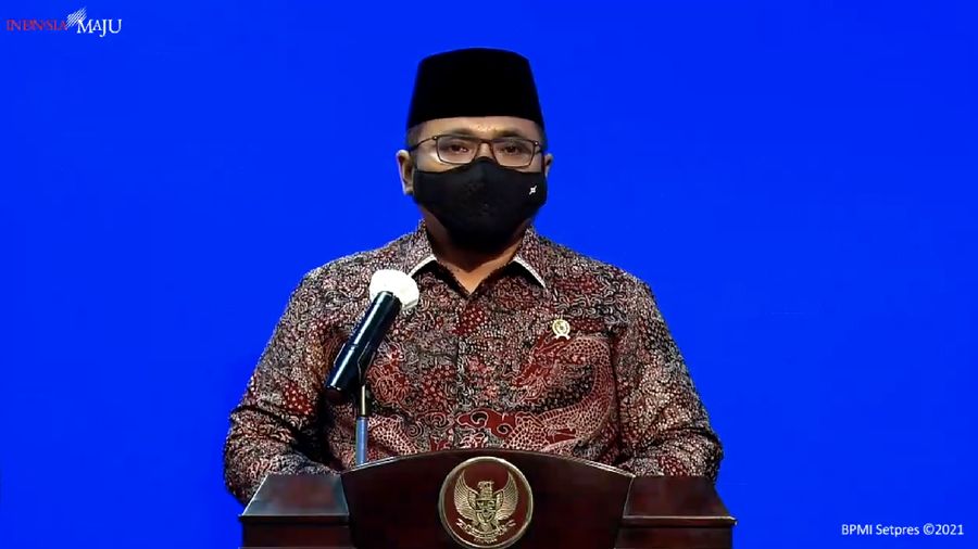 Menteri Agama (Menag) Yaqut Cholil Qoumas (Tangkapan Layar Youtube Sekretariat Presiden)