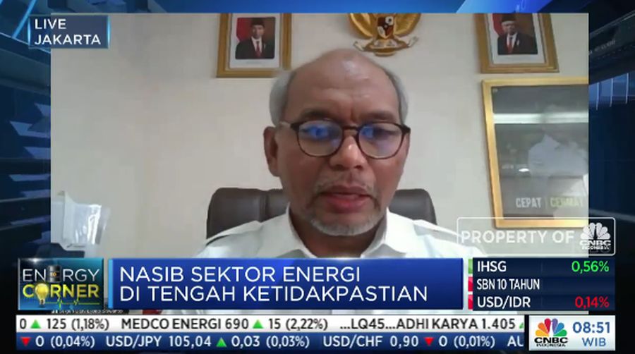 Sekretaris Jenderal Dewan Energi Nasional (DEN) Djoko Siswanto (Tangkapan Layar)