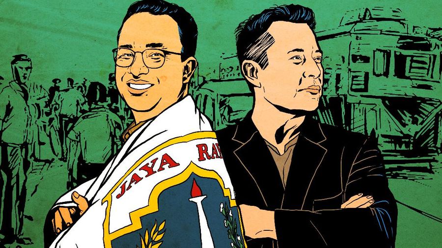 Infografis: Anies & Elon Musk Jadi Pahlawan 2021