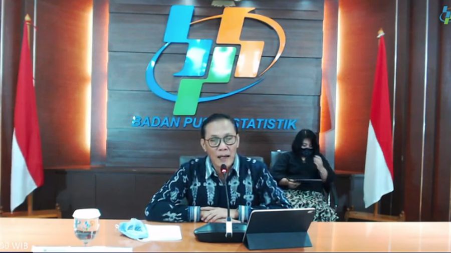 Kepala Badan Pusat Statistik (BPS) Kecuk Suhariyanto saat rilis Pertumbuhan Ekonomi Triwulan IV Tahun 2020 (Tangkapan Layar Youtube BPS Statistics)