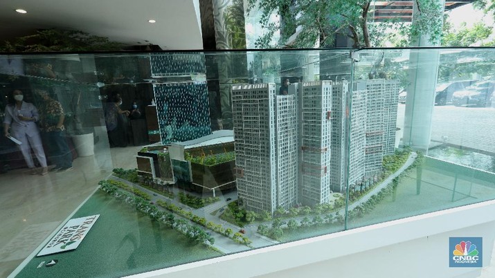 MOU Trans Properti Dengan Travelio Trans Property menjalin kerja sama dengan Travelio sewa unit apartemen, Jakarta, Jumat (5/2/2021). Saat ini,Trans Property dikenal sebagai Properti developer yang sudah mengembangkan sejumlah kawasan mixed use atau Superblok berkelas yang langsung menjadi incaran masyarakat. (CNBC Indonesia/ Tri Susilo)