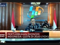 Pertumbuhan Ekonomi RI -2,07% (yoy) di Tahun 2020