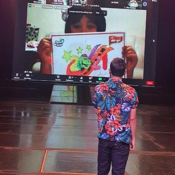 Keseruan Lomba Mewarnai Virtual di Trans Studio Bandung