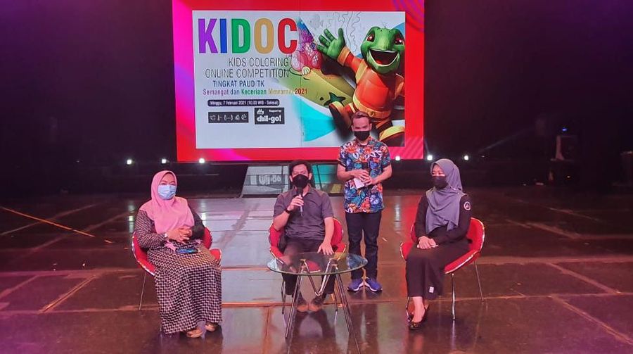 Meski Online, Anak-anak Antusias Ikuti Lomba Mewarnai di Trans Studio Bandung. (Ist Trans Studio)