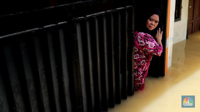 Banjir di Kampung Melayu Jakarta (CNBC Indonesia/Tri Susilo)