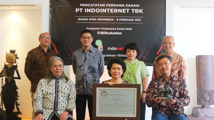 IPO PT Indointernet Tbk (EDGE), 8 Februari 2021/Dok BEI