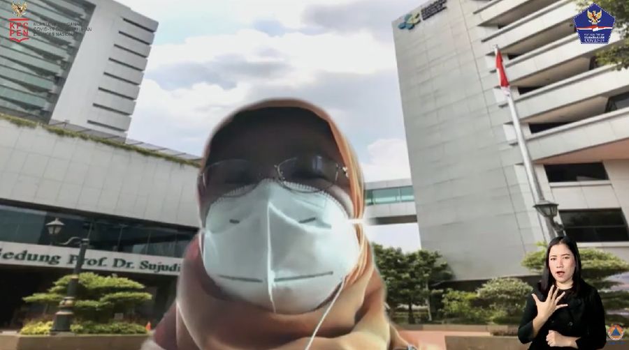 Juru Bicara Kementerian Kesehatan Siti Nadia Tirmidzi (Youtube BNPB)