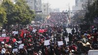 Menyemut! Penampakan Ribuan Warga Myanmar Demo Kecam Kudeta