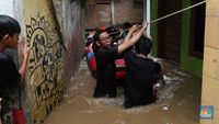BPBD DKI: 42 RW Terdampak Banjir Jakarta, 1.029 Mengungsi