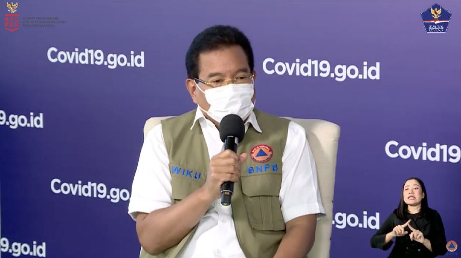 Wiku Adisasmito juru bicara gugus tugas percepatan penanganan Corona. (Youtube/BNPB)