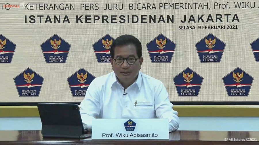 Keterangan Pers Juru Bicara Satgas Penanganan Covid-19 Wiku, Kantor Presiden, 9 Februari 2021