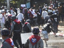 Update Kudeta Myanmar! Demo Lanjut Meski Polisi Tembak Massa