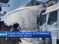 Aksi Unjuk Rasa di Myanmar Berujung Ricuh