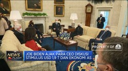Joe Biden Bertemu Para CEO, Bahas Stimulus Covid-19