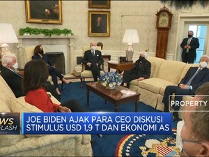 Joe Biden Bertemu Para CEO, Bahas Stimulus Covid-19