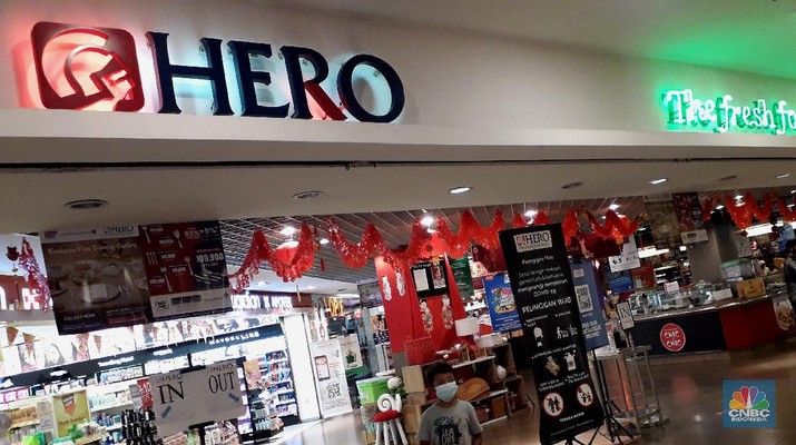 Supermarket Hero (CNBC Indonesia/Tri Susilo)