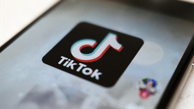 A logo of a smartphone app TikTok is seen on a user post on a smartphone screen Monday, Sept. 28, 2020, in Tokyo. (AP Photo/Kiichiro Sato)