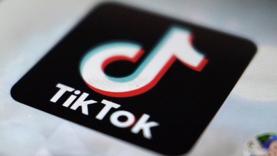 A logo of a smartphone app TikTok is seen on a user post on a smartphone screen Monday, Sept. 28, 2020, in Tokyo. (AP Photo/Kiichiro Sato)