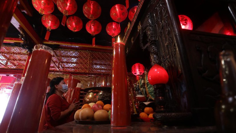 Vihara Kim Tek Ie atau Vihara Dharma Bhakti. (CNBC Indonesia/Andrean Kristianto)