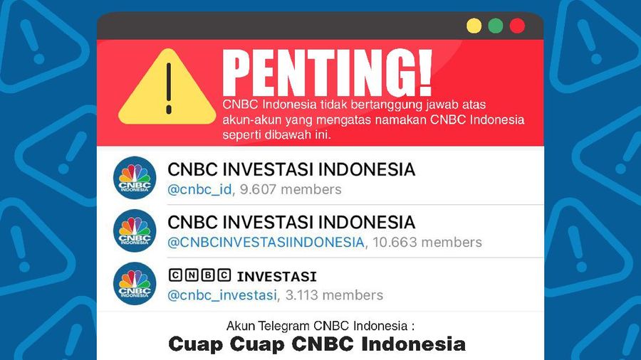Penipuan mengatasnamakan CNBC Indonesia/Aristya Rahadian