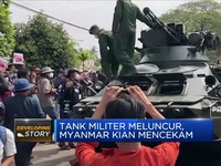 Tank Militer Meluncur, Myanmar Kian Mencekam